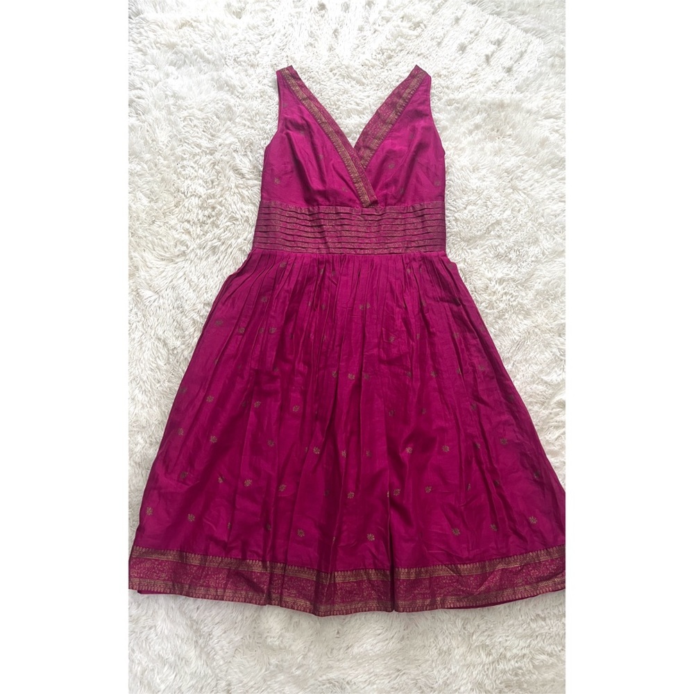 Isaac Mizrahi for Target Cotton Sari Style Floral Print Fit & Flare Dress Size 4